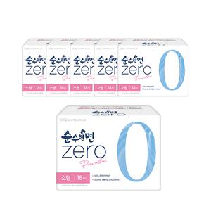 순수한면 제로 날개형, 소형, 18매, 6개