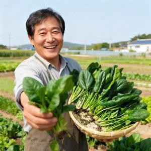 해풍 맞고 자란 보물초 시금치 겨울 노지 고당도 잎채소 2kg