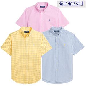 폴로 랄프로렌 보이즈 시어서커 반팔 셔츠