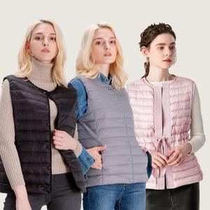 [마지막 재고] 덕다운 여성 패딩 조끼 경량 보온 남녀공용 베스트 오리털 점퍼