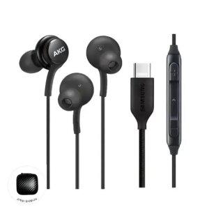 삼성 AKG 이어폰 정품 신형 C타입 갤럭시S Z플립 Z폴드 귀안아픈 유선이어폰 + 파우치