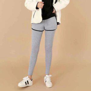 여성 피치 랍빠 반바지 레깅스 밴딩 쫄바지 가을 겨울 쫄바지
