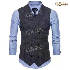 티류으스 나시 남자 정장 슬림 베스트 일반형 남성