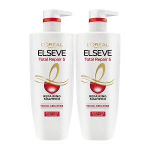 로레알파리 토탈리페어5 샴푸 620ml 2개