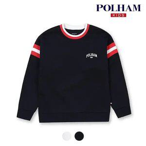 [폴햄키즈] 시그니처 공용 더블니트 암홀 립 맨투맨 티셔츠_PKE1TR3030