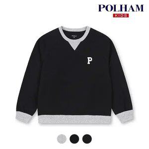 [폴햄키즈] 시그니처 공용 더블니트 라글란 P로고 맨투맨 티셔츠_PKE1TR3020