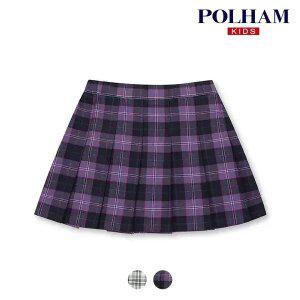 [폴햄키즈] 시그니처 여아 TR HW 체크 플리츠 스커트_PKD4RR2110