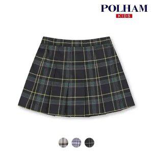 [폴햄키즈] 시그니처 여아 TR 체크 플리츠 스커트_PKD4RR2010