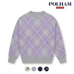 [폴햄키즈] 시그니처 공용 로고 전판 스웨터_PKD4ER3030