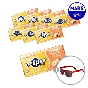 이클립스 플러스 허브캔디 꿀레몬향 30gx8개입+증정(스키틀즈 선글라스, 1개)
