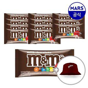 엠앤엠즈 밀크 싱글 초콜릿 37gx12개입+증정(몰티져스버킷햇, 1개)