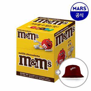 엠앤엠즈 밀크 픽앤믹스 13.5g 25개입, 1개+증정(몰티져스버킷햇, 1개)