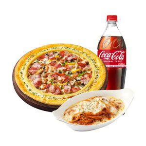 피자헛 수퍼슈프림 리치골드 L+리치치즈파스타+콜라 1.25L
