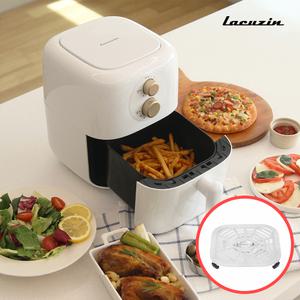 라쿠진 저소음 3L 미니 에어프라이어 올스텐 받침대 구성