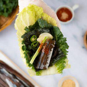 포항 구룡포 과메기 5미10쪽 해초야채세트+특제 초장소스 150ml