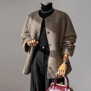 (안나앤플러스) 므로멘 라운드 자켓[자켓EAR8] 빅사이즈