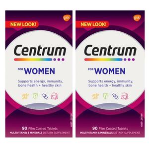 [센트룸] 포우먼 여성용 종합비타민 90정 2개 180일분 호주내수용