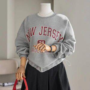 (안나앤플러스) 뉴저지 스트링 기모 맨투맨[티셔츠EAV70] 빅사이즈