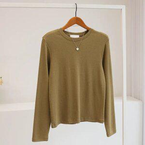 [잇수다] 델뮤트 모달 스판 라운드 긴팔 티셔츠