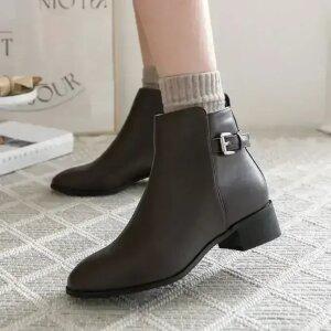 [분홍코끼리]Vol.2 보스턴 버클 앵클부츠(4cm)