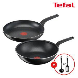 테팔 심플리클린 2종(팬28+웍28)(+조리도구 1종)