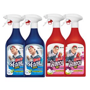 홈스타 맥스프레쉬 욕실용, 500ml, 2개 + 뿌곰싹, 500ml, 2개