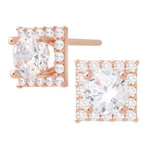 14K 골드필드핀 이어링 쿼드 미니 스퀘어 여성 패션 데일리 심플 원터치 귀걸이