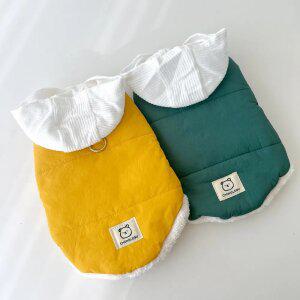 모노 후드 패딩 조끼