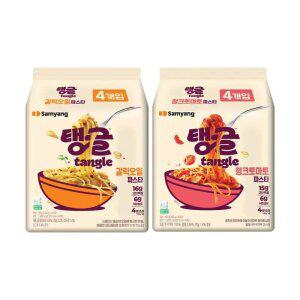 삼양 탱글 단백질파스타 갈릭오일 4입 + 청크토마토 4입