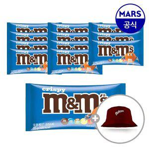 엠앤엠즈 크리스피 싱글 초콜릿 30gx12개입+증정(몰티져스버킷햇, 1개)