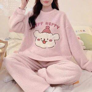 쉬블림로브 (상의+하의) 여성 극세사 패턴 수면잠옷 GWD0368