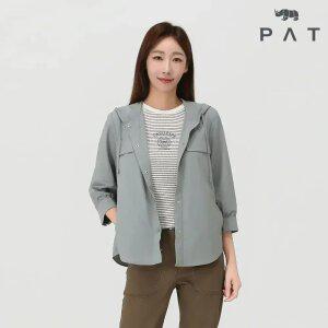 [PAT 여성] 후드 아우터형 솔리드 셔츠_1J61537