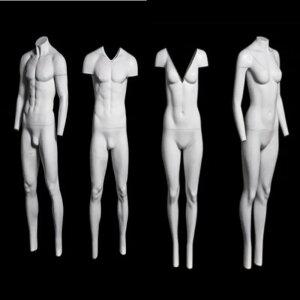 퍼니스킨 국내직영 고급 누끼 고스트 3D입체 남자 여자 전신마네킹 세트