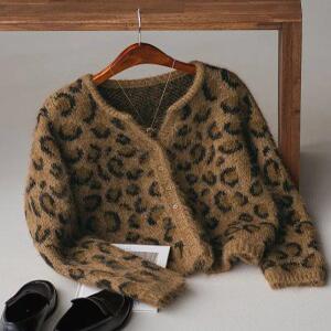 [잇수다랩] 세레티 레오파드 울 가디건