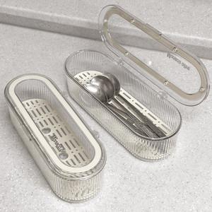 클리어 테이블 수저함 수저통