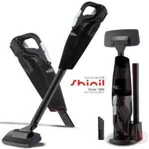 신일전자 블랙에디션 하이그로시 충전식 무선청소기 미니 핸디  스틱형 진공 청소기