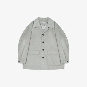 [지이크] 캐시 울 블렌디드 숏 발마칸 코트 라이트베이지 (PHHAX7027)