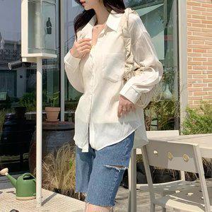 [엔소아] 어텀 베이직 셔츠 나시포함