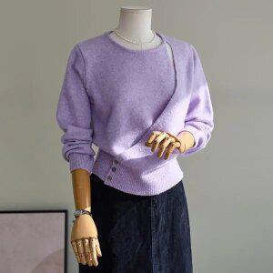 (안나앤모드) winty 메리노울 랩 니트[니트EAR30]