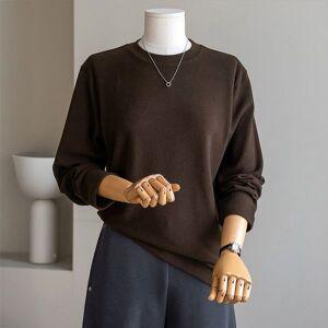 (안나앤플러스) A. 푸딩 라운드 기모 티셔츠[티셔츠C1216H02] 빅사이즈