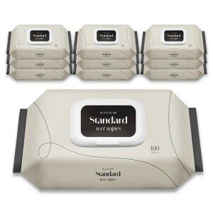 대용량 가성비 즐거운집 스탠다드 100매 10팩 아기물티슈 저자극 안전한
