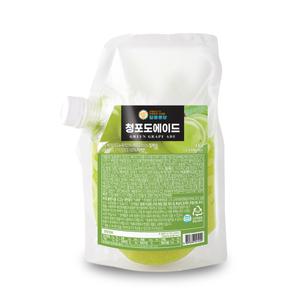 달콤퐁당 청포도 에이드 1kg 카페 과일 농축액 청 베이스 홈카페 시럽 원액 과즙 주스