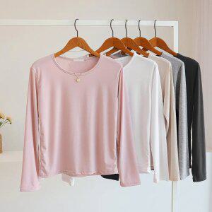 [잇수다] 1&1 크렐쉬 베이직 스판 라운드 긴팔 티셔츠