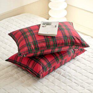 [모던하우스] ON 젤라또 베개커버 50x70 레드타탄체크