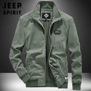 JEEP SPIRIT 봄 가을 코듀로이 재킷 남성 캐주얼 트렌드 작업복 재킷
