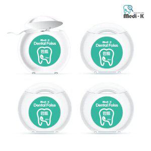 [메디케이] 끊어쓰는 치실 50m x 4 민트향