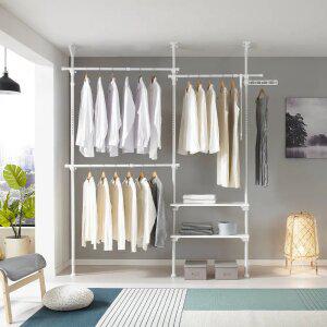 이지온 국민튼튼 EO-305MG 드레스룸 선반 옷걸이 행거 설치가능 폭1.6-1.9m