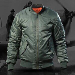 남성 에어포스 스타일 항공 점퍼 방한 방풍 보온 안감누빔 패딩 자켓 블루종 (3컬러)