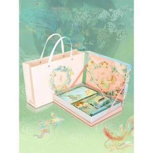 중국풍수첩세트 수첩 선물 문구 세트 고전 오리엔탈 스타일 다이어리 학생