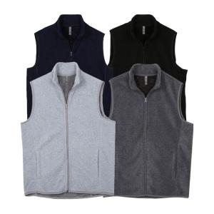 본딩 양털 후리스 조끼